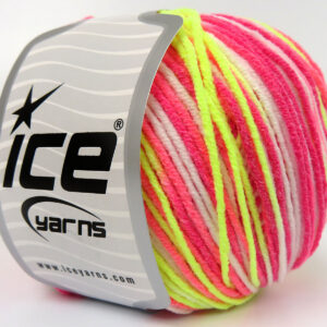8x50gr Lorena Pastel Pink Shades, Neon Green, White