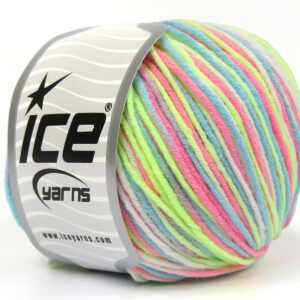 8x50gr Lorena Pastel Pink, Blue, White, Lilac, Green