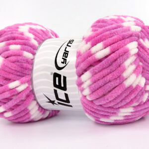 4x100gr Chenille Baby Colors Pink, White