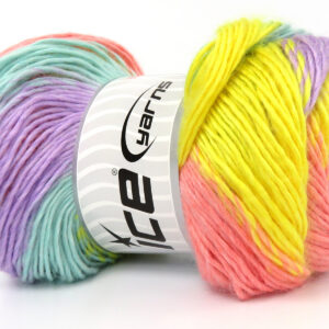 4x100gr Rainbow Mint Green, Yellow, Light Salmon, Lilac