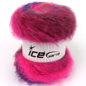 2x150gr Bella Mohair Purple, Burgundy, Pink, Light Salmon