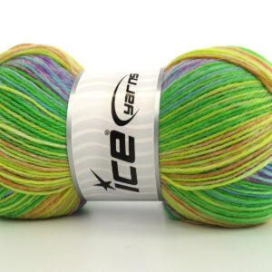 4x100gr Sock Spray Green Shades, Lilac, Pink, Red, Turquoise