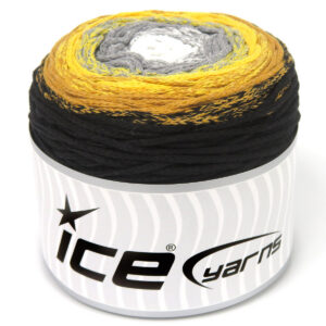 1x250gr Cakes Macrame Cotton Magic White, Grey, Gold, Yellow, Black