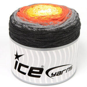 1x250gr Cakes Macrame Cotton Magic White, Yellow, Orange, Grey, Black