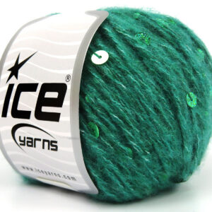 4x50gr Lana Paillette Green