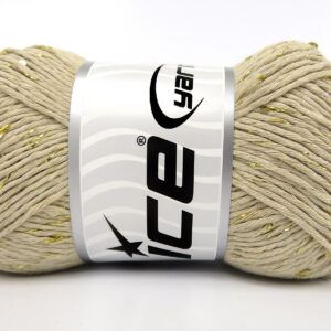 3x100gr Natural Cotton Paillette Beige