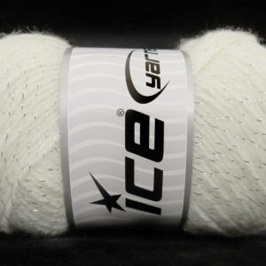4x100gr Merino Glitz White