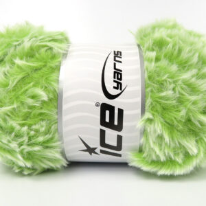 3x100gr Bunny Fur Pistachio Green, White