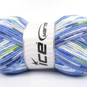4x100gr Print Baby Blue Shades, Green Shades, White
