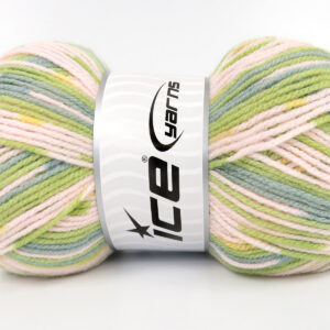4x100gr Print Baby Light Pink, Green Shades, Yellow