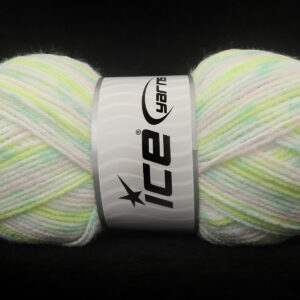 4x100gr Print Baby Light Pink, Green Shades, White