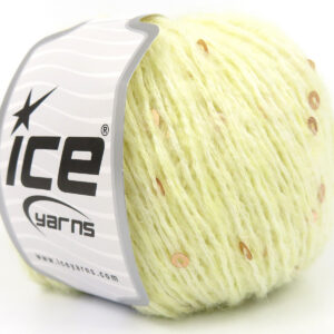6x50gr Mohair Paillette Light Yellow