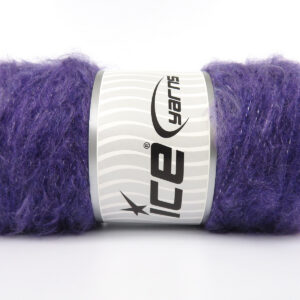 4x100gr Mohair Roll Ecru, Purple Shades
