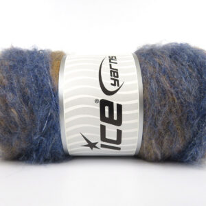 4x100gr Mohair Roll Jeans Blue, Brown Shades