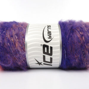 4x100gr Mohair Roll Purple, Burgundy, Pink, Light Salmon