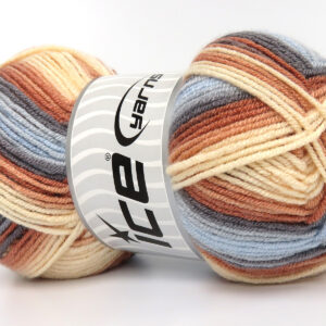 4x100gr Baby Bamboo Magic Salmon Shades, Grey, Blue