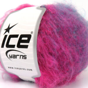 8x50gr Chancy Mohair Purple, Fuchsia, Green, Gold