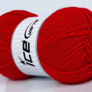4x100gr Classic Wool Worsted Red