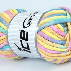 1x250gr Tube Cotton Jumbo Color Yellow, Light Grey, Pink, Blue, Mint Green