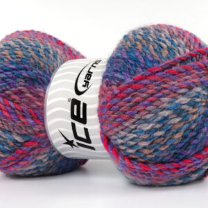 4x100gr Estrella Turquoise, Lilac, Light Grey, Red
