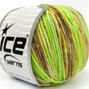 8x50gr Lorena Splash Green, Yellow, Brown
