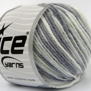 8x50gr Lorena Pastel Grey Shades, Mint Green, White