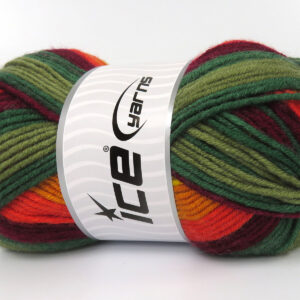 4x100gr Nice Baby Green Shades, Burgundy Shades, Orange, Gold