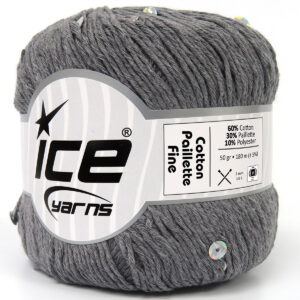 4x50gr Cotton Paillette Fine Light Grey