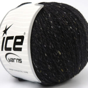 4x100gr Baby Alpaca Tweed Anthracite Black