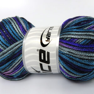 4x100gr Starry Night Blue Shades, Silver Grey, Pink, Lilac