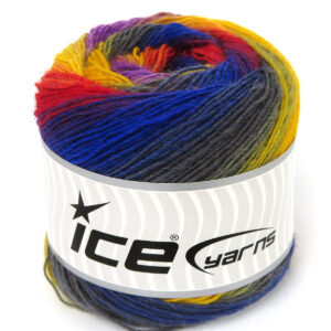 4x100gr Cakes Magic Sock Blue, Grey, Red, Yellow
