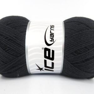 4x100gr Bamboo Sock Unicolor Black