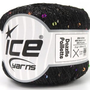 6x25gr Dazzle Paillette Black